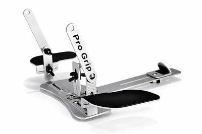Pro Grip RC Transmitter Tray Adjustable Aluminum w/ Strap Silver