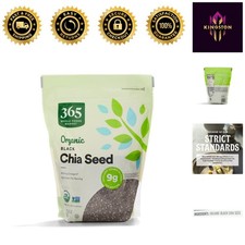 Organic Black Chia Seeds 15 Ounce - No Grinding Needed, Perfect for Every Meal