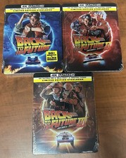 Back to the Future Trilogy Ltd Ed STEELBOOKS 4K UHD Blu-ray Digital New/Sealed