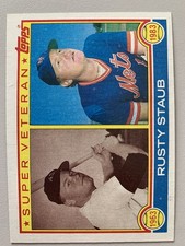Rusty Staub 1983 Topps Super Veteran Baseball Card #741 NM-Mint FREE SHIPPING