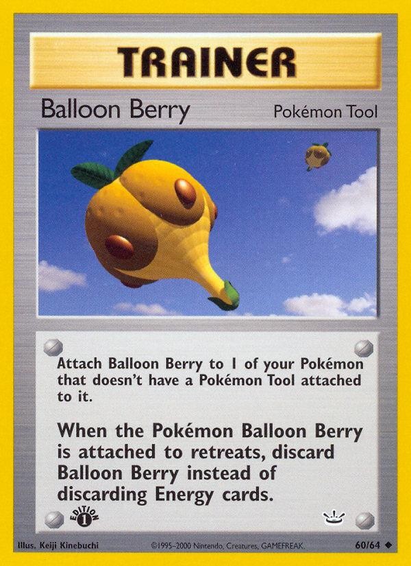 Pokemon Balloon Berry (60/66) Neo Revelation 1ED LP - 1st Edition