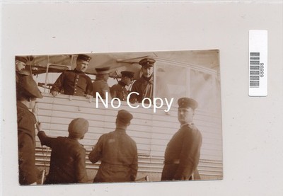 Zeppelin Mannschaft Besatzung in Gondel Luftschiff historisches Foto X253