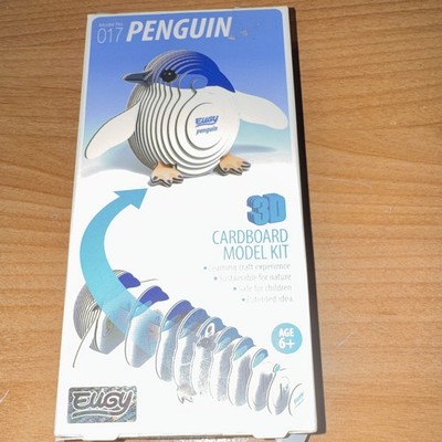 EUGY Dodoland Penguin 3D Cardboard Model Kit Eco-friendly Glue Age 6+ MPN 017