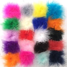 Yazon Marabou Feather Puffs DIY Crafting Feathers Circle Assorted F... Fast Ship
