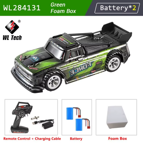 284131 1:28 4WD 2.4G Mini RC Racing Car High Speed Off-Road Remote Control LED L - Afbeelding 8 van 12