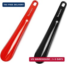 Sarmyarc Plastic Shoe Horn,2pcs Travel Shoe Horns for Men, Women, Seniors Kids