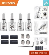 4PCS Heavy-Duty Car Audio Wire Reducer 0 to 4 Gauge   Brass Connectors