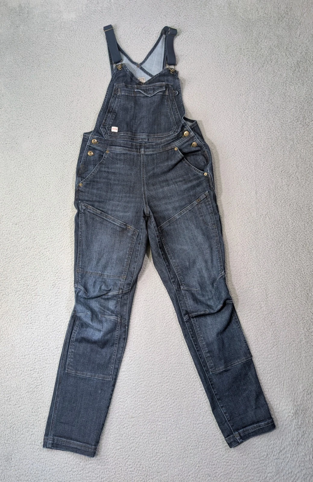 Duluth Trading Womens 10 Double Flex Denim Bib Overalls Stretch Double Knee
Opens in a new window or