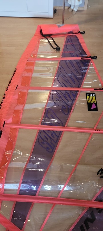 Windsurf-Segel Gun Sails "Speed Slalom" 3.8 qm – Vintage-Klassiker, Top-Zustand