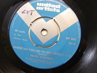 Peter Sarstedt   Where To You Go To (My Lovely) 1969 7  United Artists UP 2262