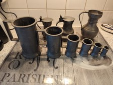 Lot of pewter pots and pitchers