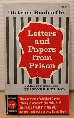 Dietrich Bonhoeffer : Letters & Papers from Prison - 1962 - Vintage Paperback