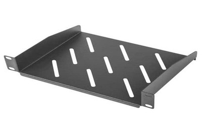 LANBERG Fixed Tray 1U 254X180MM up to 20kg Rack 10'' Black