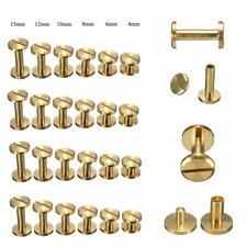 Solids Brass Binding Chicago Screws Nail Stud Rivets For Photo Album Leather