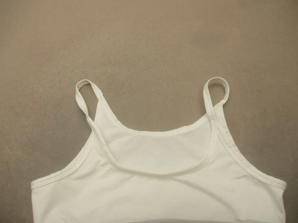 Nike Talla L Niñas Blanco Inalámbrico Sin Forro Tirar Logo Ropa Activa En Sujetador Deportivo 10Q Foto 4 de 4