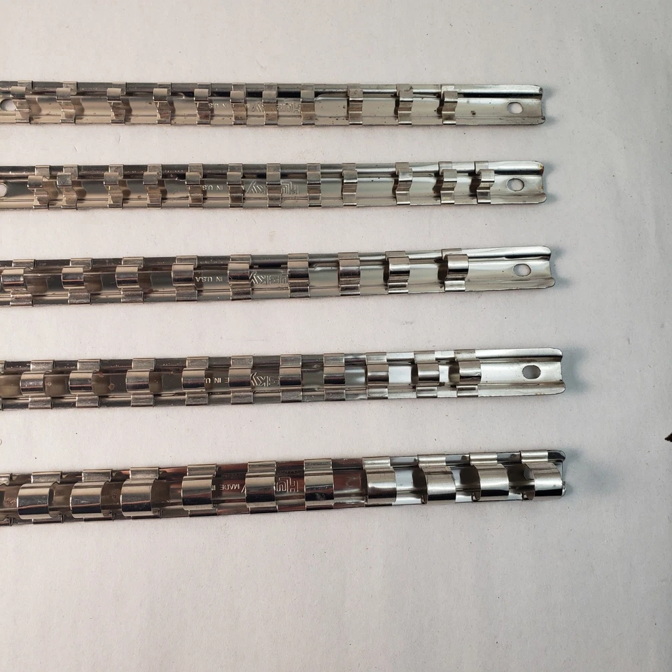 Husky Socket Rack Organizers Set of 5. Drive Size: 1/4 (2) 3/8 (2) & 1/2 - Image 4 of 4