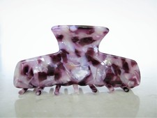 Shimmering purple marbled hair claw clip