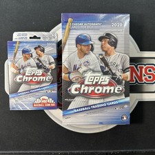 LOT - 2020 Topps Chrome Baseball 1- Hobby Box and 1-hanger Box. Factory sealed.