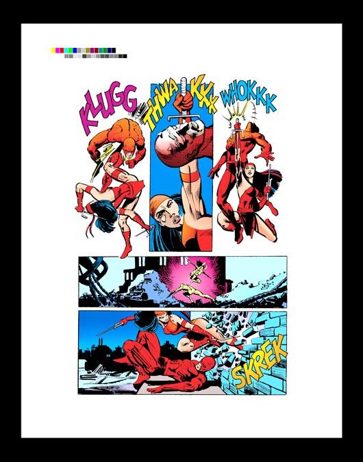 Frank Miller Daredevil #179 Elektra Rare Production Art Pg 18