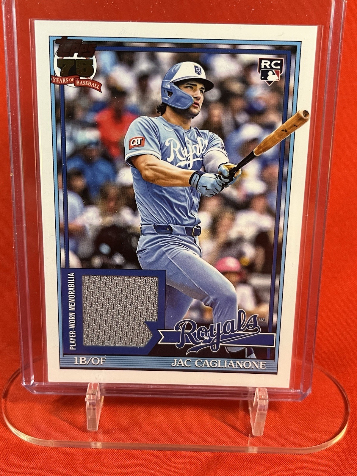 2026 Topps Series 1 Jac Caglianone Player-Worn Memorabilia 1991 Relic RC