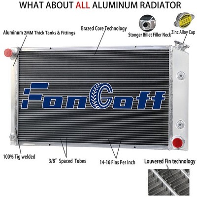 3 ROW CORE RADIATOR FIT 1970-1981 PONTIAC FIREBIRD TRANS AM ESPRIT/FORMULA L6 V8