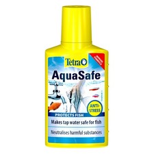 Tetra AquaSafe 50ml Aquarium Fish Tank Tap Water Safe Dechlorinator Tapsafe