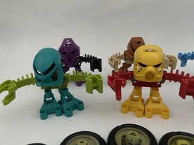 2001 McDonalds Lego Bionicle TOHUNGA - Toa Matoran Set with 6 Discs Complete