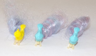 Vintage Lot of 3 Lady Lovely Locks Pixie Tails Bird Birds Hair Clips by Mattel