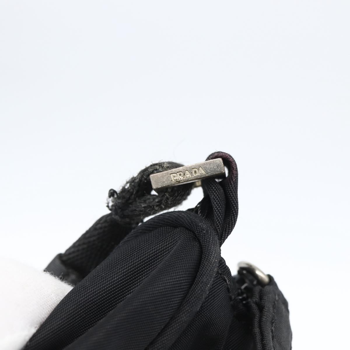 PRADA Hand Bag Nylon Black Silver Auth ep12953 thumbnail 15
