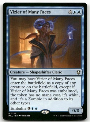Vizier of Many Faces MTG Commander: Murders at Karlov Manor 123 R NM