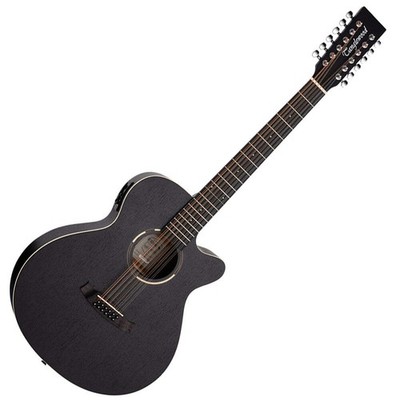 Tanglewood Blackbird Super Folk 12-saitige Elektro-Akustik-Gitarre - Smokestack B