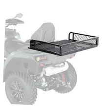 Cargo Basket Universal ATV UTV Storage Rack Goods Mesh Rack Black Steel Rear