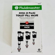 Fluidmaster 400ACN3 Toilet Fill Valve 400A 3 Pack Contractor Pack