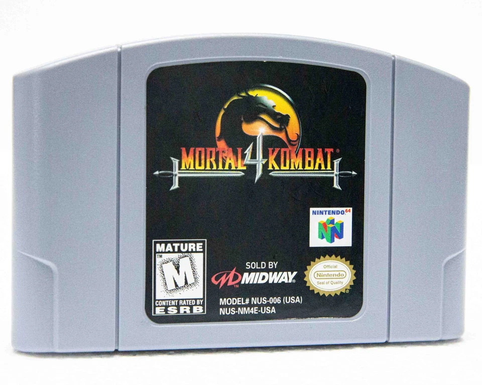 MORTAL KOMBAT 4 (1998) Video Game Cartridge | Nintendo 64 / N64 | Tested / Works - Image 2 of 4