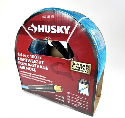 #ad Husky 1 4quot; x 100ft Lightweight Polyurethane Air Hose NEW $36.99