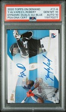 2020 YORDAN ALVAREZ LUIS ROBERT Topps On Demand BLUE RC AUTO /25 PSA 10/AUTO 10