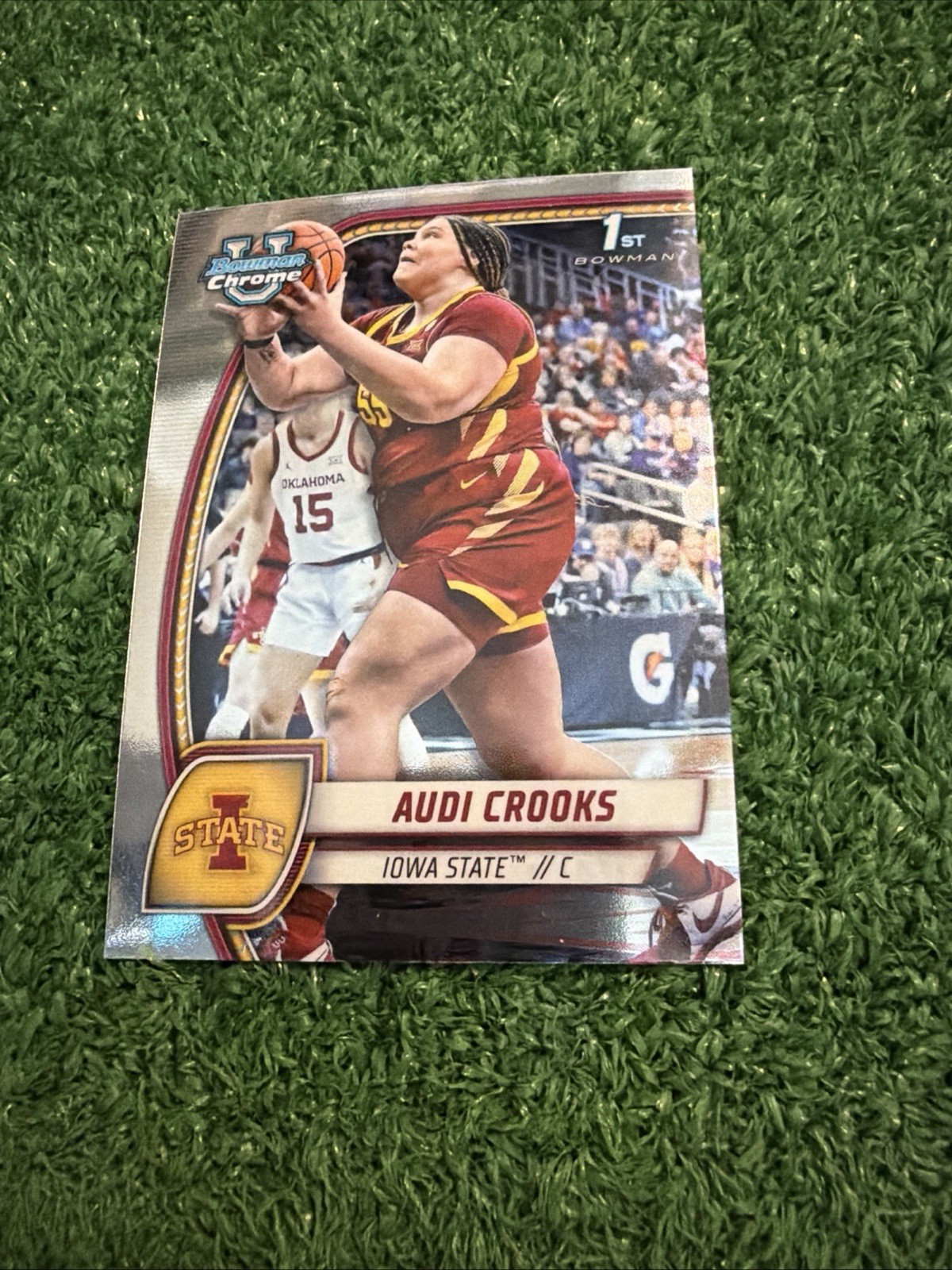 2024-25 Bowman University Chrome Audi Crooks #9 (RC) 1st Bowman Iowa State AM1