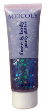 Face Body Party Theater Glitter - Purple Sparkle - MEICOLY 50 ml - Ex: 8/26