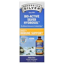 2 X Sovereign Silver, Bio-Active Silver Hydrosol, 10 ppm, 16 fl oz 473 ml 