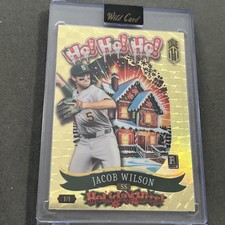 2025 Wild Card Holiday Hits Jacob Wilson TRUE 1/1 Gold Athletics SS