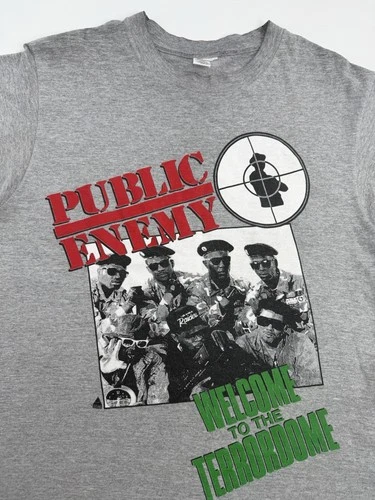 90s Public Enemy Welcome To The Thunderdome Rap Tee 1990s vintage concert t-shirt, vintage, size L, single stitch, B+ condition