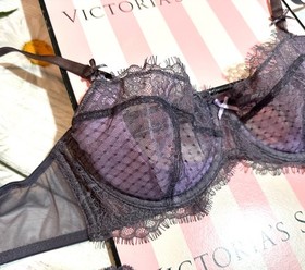 Victoria's Secret Dream Angels Unlined Balconette Bra Brazilian Set Tornado