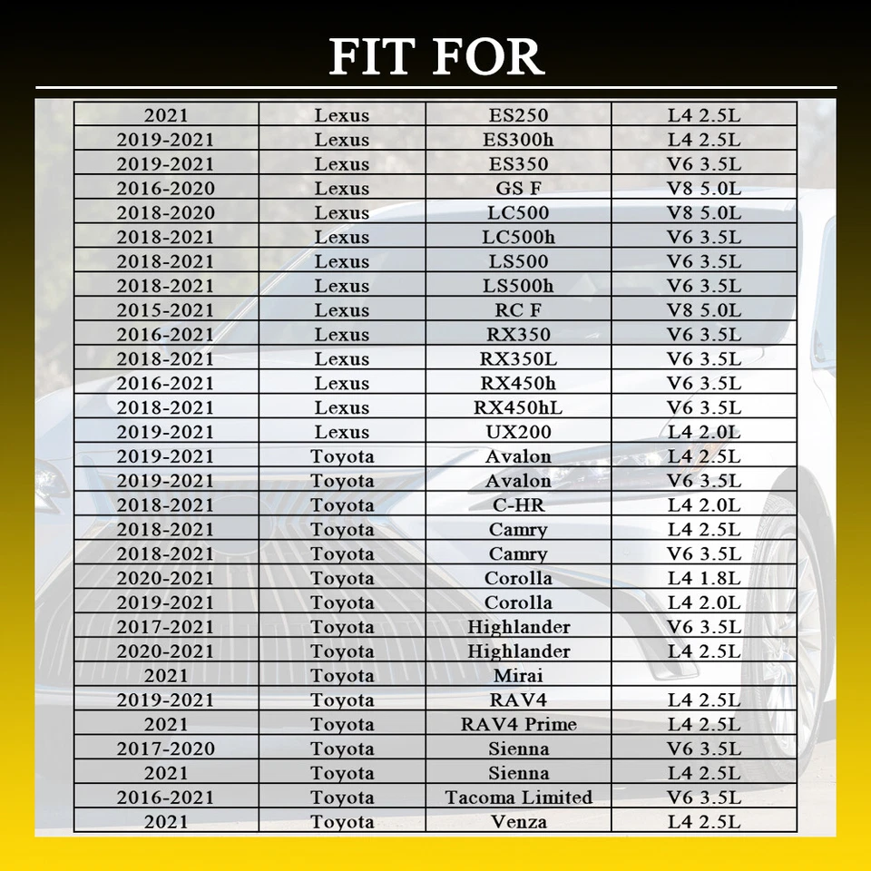 Sensor de flujo de masa de aire para Toyota Camry Tacoma Highlander Sienna 2016 2017-2019 T Foto 2 de 4