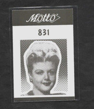 1987 Motto Celebrities #831 ANGELA LANSBURY TV/Movie Star Card