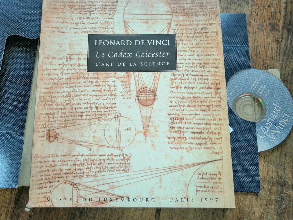 Léonard De Vinci Códex Leicester El Arte Y La Ciencia Libro + CD-Rom - Imagen 2 de 4