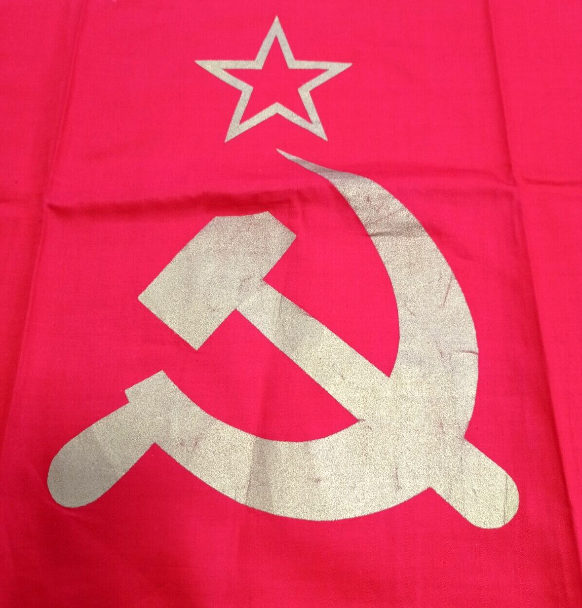 Rare original vintage flag of the USSR. Soviet Union era