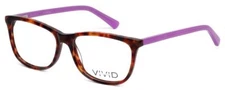 Calabria Viv 848 Designer Blue Light Blocking Glasses in Demi-Purple Square 53mm