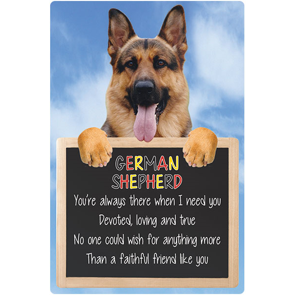 German Shepherd dog sign German Shepherds signs faithful friend dogs quote sign