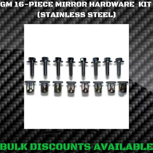 1960-1994 Chevy C10 Pick Up Truck Outside Door Tow Mirror Bolts Jack Nuts OEM GM