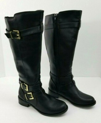 SODA Womens Black Riding Boots Size US